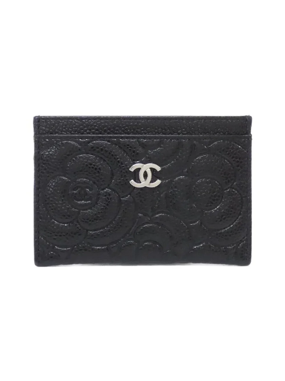 Chanel Card Case Card Holders Black